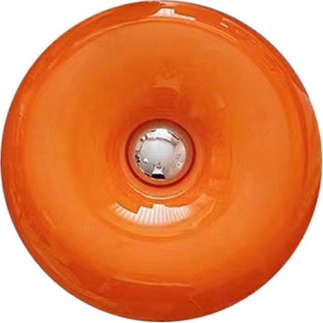 Lampe en forme de donut orange, lampe de style moderne du milieu du siècle, lampe de chevet, lampe Art déco originale, magnifique lampe décorative de table et murale - JBMEDIA (1/4)