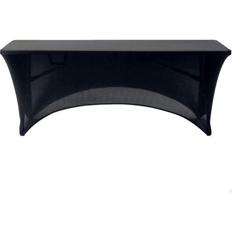 Black Garden Table Cover, Elastic Table Protector 180x75x75cm, Robust Protective Cover for Garden Furniture with Reinforced Fastening, Outdoor Furniture Cover