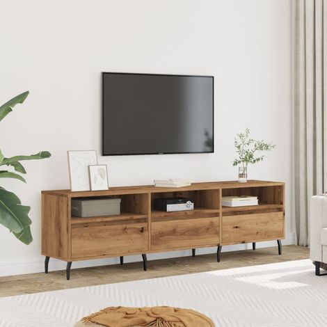 Mueble de TV madera de ingeniería roble artisan 150x30x44,5 cm vidaXL (1/5)