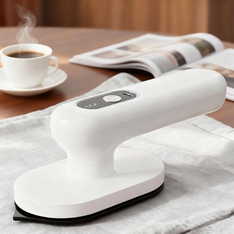 Fer à Repasser Portable, Fer à Sec sans Fil, Chauffage Rapide 5 Secondes, 3 Réglages de Température Réglables, Conception Pliable Légère pour éliminer les Rides en Voyage (1/5)