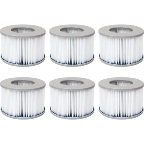 Lot de filtres pour spas gonflables MSPA V2. Ø10.7cm –cartouches filtrantes de remplacement pour spa gonflable MSPA,6 filtres (1/5)