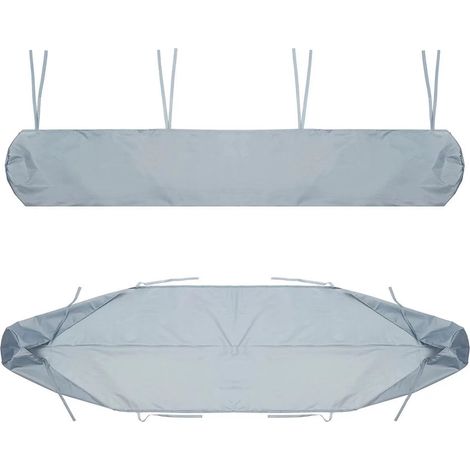 Housse de protection pour auvent extérieur, argent 3,5 m/11,48 pieds, housse de protection pour auvent de terrasse, housse de store (1/4)