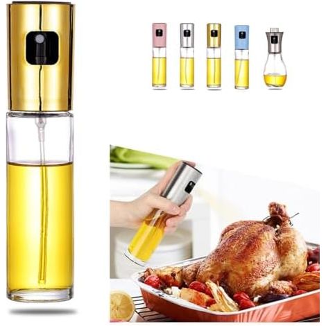 Pulverizador de aceite de cocina universal - para cocinar - ensaladas - parrilla - pulverización continua y control de porciones - de confianza para los chefs (1/5)