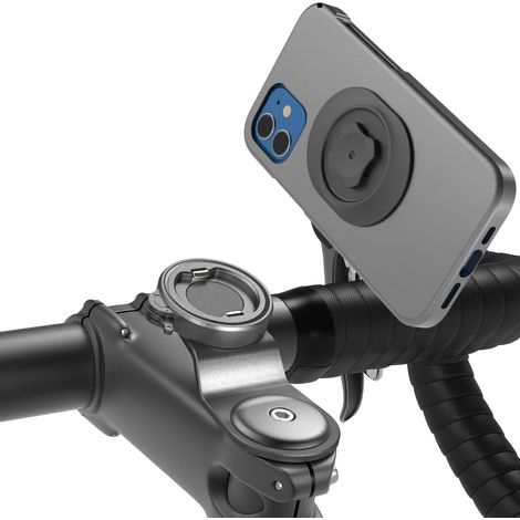 Support Telephone Velo pour VTT et Vélo de Route - Porte Téléphone Vélo avec Double Verrouillage Sécurisé, Utilisable d'une Seule Main, Fixation Guidon Stable en Aluminium, pour Smartphones 4-7.5