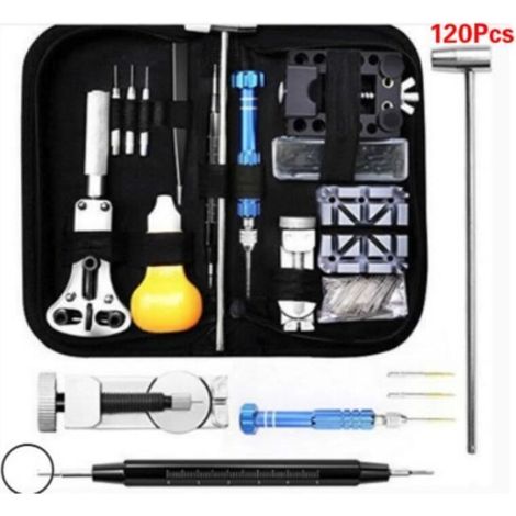 Outil Professionnel De Réparation De Montre, Trousse D\'outils De Montre, Outils De Réparation À Outils Parfait -120Pcs Set (1/3)