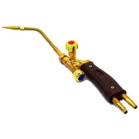 Chalumeau soudeur oxyacétylénique et oxypropane Longueur 39 cm Conception à injection pour soudage efficace Cuivre résistant à la chaleur - H01-6 (1/4)