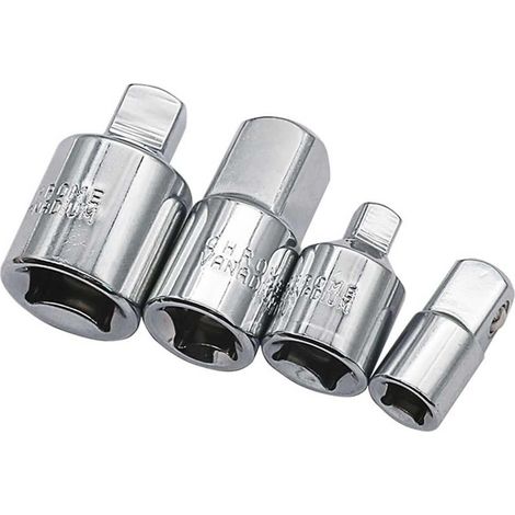 4pcs 1/4 '3/8' 1/2 'adaptateur de prise de prise réducteur joint Air Impact Heavy Duty Ratchet Adaptor Set Universal Sleeve Creative et utile Design professionnel GROOFOO (1/5)