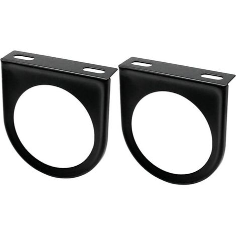 Staffa universale in ferro da 52 mm con foro singolo per tachimetro, per cruscotto di auto e camion. (1/2)