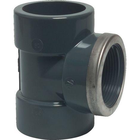 Conector en T de PVC-U D1 25 mm B 19 mm C 17 mm Z1 13,5 mm 16 para línea de goteo