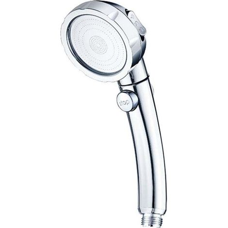 Pomme de douche, pommeau de douche filtré, pommeau haute pression, 3 modes de jet, surpresseur, amovible pour un nettoyage facile, argent (1/4)