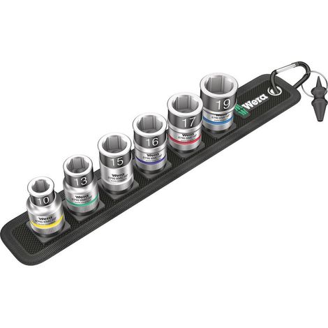 Wera Belt C 1 Zyklop Steckschlüsseleinsatz-Satz, mit Haltefunktion, 1/2-Antrieb, 7-tlg.