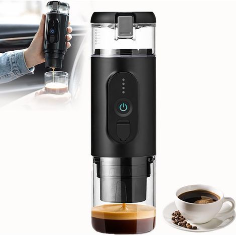 Machine à café électrique Portable Nano, Machine à Expresso Portable 7 500 mAh, Mini cafetière pour Petite Voiture de 20 Bars, Extraction à température constante de 92 °C, Auto-chauffante (1/5)