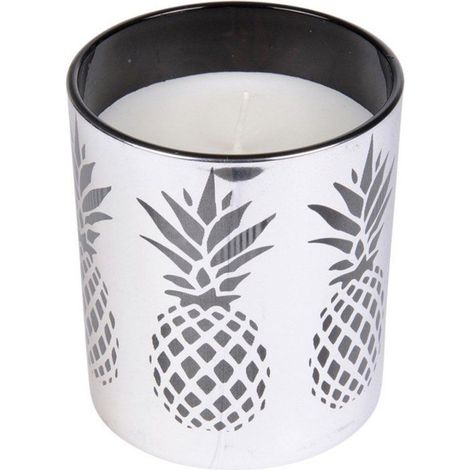 Bougie Parfumée Déco en Verre "Élégant" 10cm Argent