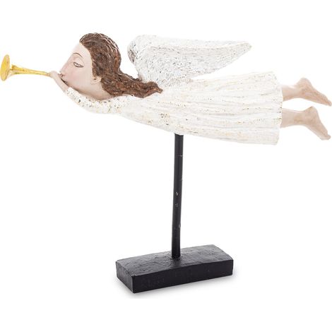 Figurine d'ange de Noël, en plastique, 29 x 38 x 6 cm
