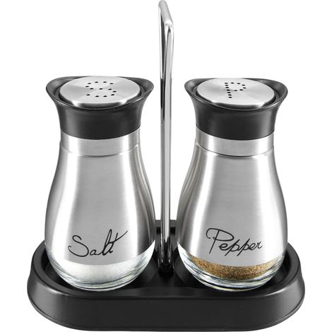 Set Sale e Pepe Set Cucina Porta Spezie Supporto Argentato 118 ml (1/5)