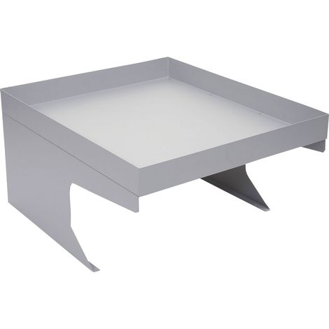 Abri pour robot tondeuse avec bac à plantes 37 x 60 x 70 cm en métal gris 040006939 (1/5)