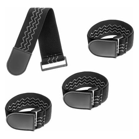 4 Pièces Sangles Elastiques Sangle Scratch avec Bandes Anti-dérapantes Bande Boucle Auto-agrippante pour Câbles Rallonges Vélos bagages 47 x 5cm - (1/5)
