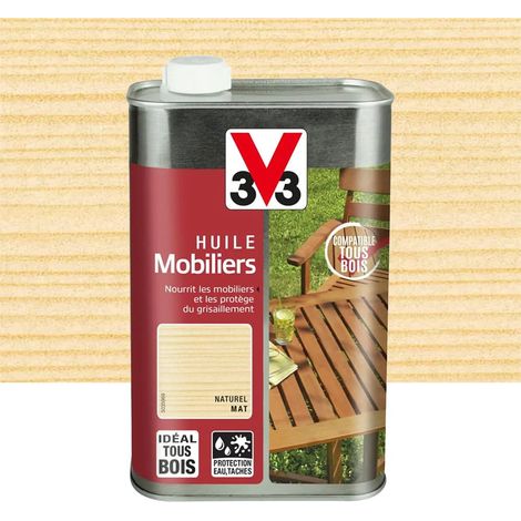 Huile mobilier V33 Naturel mat 1 L (1/3)
