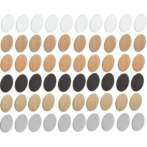 Cyclingcolors – Lot de 10 cache vis autocollants adhésifs – Plastique blanc – Diamètre 18mm – Épaisseur 0,5mm pour fixation durable