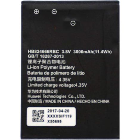 Batterie d'origine Huawei HB824666RBC 3,8 V 3000 mAh pour routeur Huawei E5577 En vrac