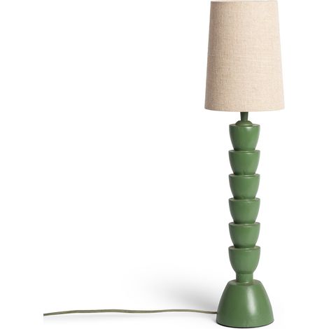 Lámpara de Mesa Resina Tinola Darian Verde