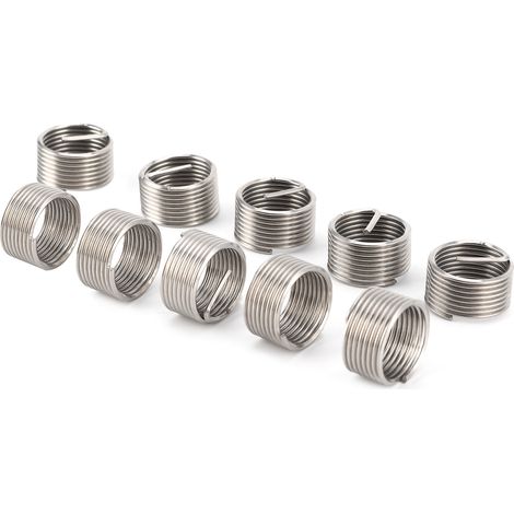 Kit de 10 inserts de réparation de filetage pour conversion de trous taraudés métriques et impériaux M16 x 1,5 1D