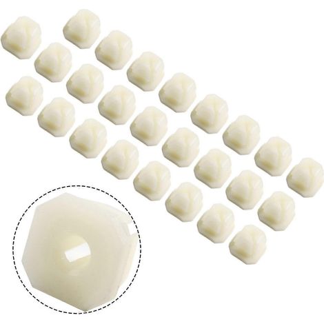 Lot de 25 vis de fixation pour phares de voiture, écrous et clips pour trous carrés de 5/16, compatibles avec la référence 3919773 (fixation par encliquetage en plastique). (1/5)