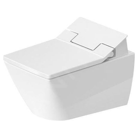 Duravit Viu - WC suspendu pour abattant de bidet SensoWash, Rimless, DuraFix, blanc alpin 2511590000 (1/5)