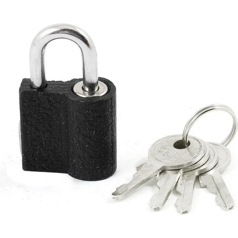Schule Schublade Tür Sicher Sschloss Schwarz Mini Vorhängeschloss m 4 Schlüssel de (1/3)