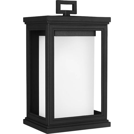 Elstead Roscoe - Lanterna da Parete Media da Esterno 1 Luce Nera IP44, E27 (1/5)