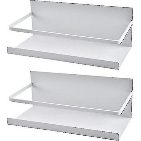 Magnetisches Gewürzregal für den Kühlschrank, Aufbewahrung für Gewürze und Würzmittel, weiß (1/5)