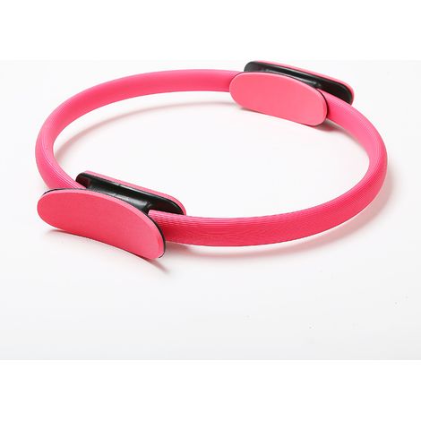 Anneau de yoga pour femme (rose), bande de résistance élastique, anneau de fitness Pilates, rond (1/5)