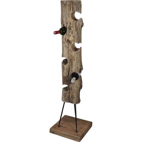 LUPIN - porta bottiglie in legno di teak