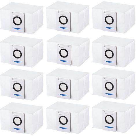 Lot de 12 sacs à poussière de rechange pour aspirateur robot Ecovacs Deebot X1 Omni / X1 Pro / T10 Pro / T20 OMNI (1/5)