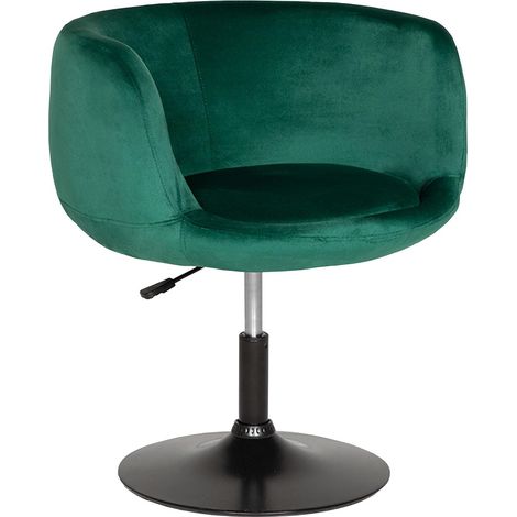 Tabouret de bar en velours vert (1/5)