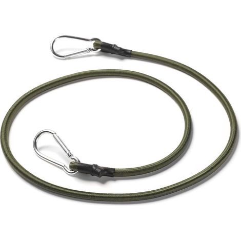 Mousqueton élastique pour extérieur, corde élastique réglable de 8 mm avec mousqueton – Corde élastique pour l'extérieur, le camping, les bagages, le porte-vélo (30cm) (1/5)