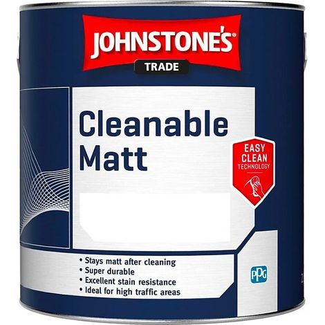 Johnstones Trade Cleanable Matt - Brilliant White - 5 Litres