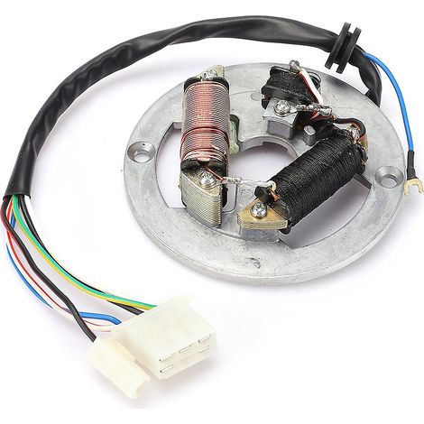Plaque de stator de magnéto d'allumage pour moto Yamaha PW80 avec double bobine