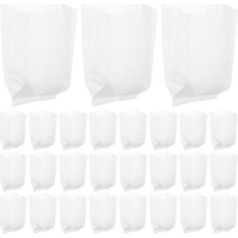 Sacs de plantation pour légumes, 100 sacs par paquet, sacs à semis en tissu non tissé blanc (1/5)