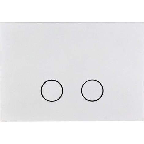Piastra di comando doppio tasto per cassette Geberit colore bianco opaco Gattoni PIA/GBBO  Bianco opaco