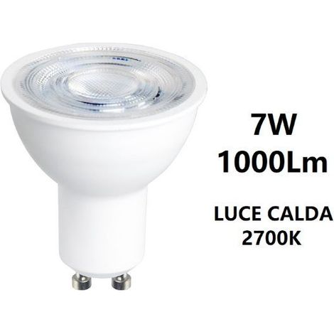 GU10 LAMPADINA FARETTO A LED 7W 1000LM LUCE CALDA 2700K BOT LIGHTING (1/2)