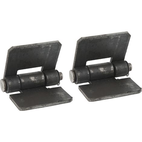charnières à paumelle de porte 106 x 75 x 5 mm, à souder, pour remorque (1/5)