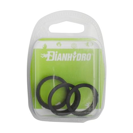 3 PZ GUARNIZIONI CONICHE NERE BLISTER- pz.3 - Diam. mm 25- FAIDF- pezzi 1