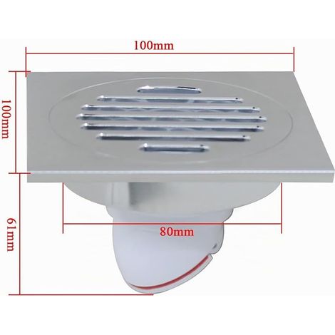 Floor Trap with Round Lid Shower Drain Stopper for Washing Machine, Bathroom, Washing Machine, Washer, Laundry (1/4)