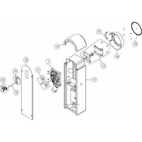 61EOUA Encoder Per Qik 3e-4e-7eh Qik 60eh-70eh Qik 80eh Up4e-4eh-4el-2e Ditec 61eoua