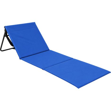 Tappetino da spiaggia pieghevole imbottito con schienale 153x51x4