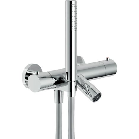 Termostatico esterno con set doccia per vasca. Nobili serie VELIS VE125010/2CR Cromato - Ottone
