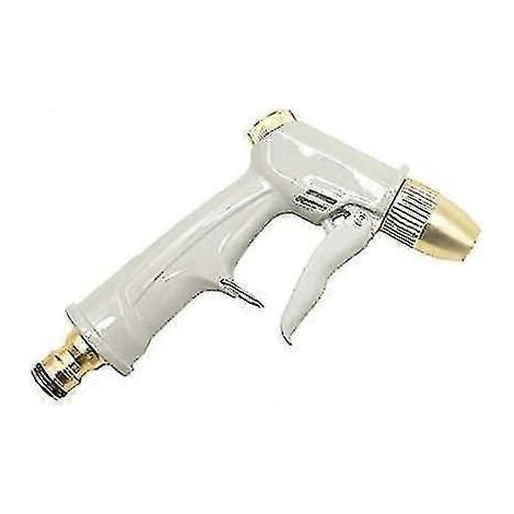 Garden Hose Spray Gun - Brass Nozzle For Plant Watering And Cleaning (1/4)