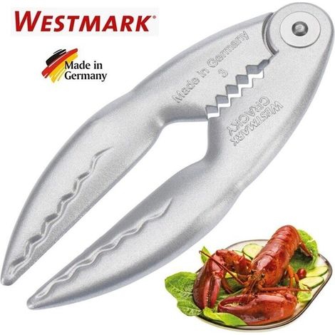 Westmark Pinza per crostacei, Alluminio, Rivestimento alimentare, Lunghezza: 14,4 cm, Cracky, Argento, 66002270 (1/5)