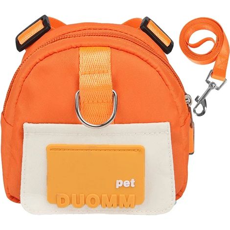 Sac à dos pour chien avec bandoulière - adorable sac à dos pour chiot - sac à dos autoportant réglable, adapté aux chiens de petite et moyenne taille pour les voyages, les promenades et les sorties qu
